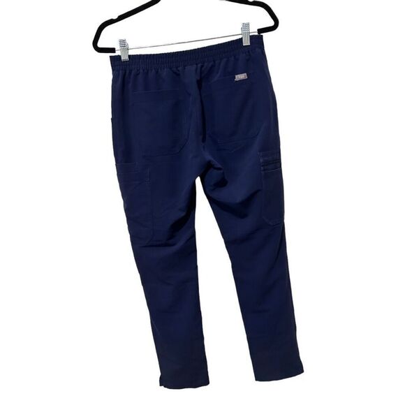 Figs Yola Medical Stretch Drawstring Pull-On Skinny Scrub Pants Navy Blue Sz XS - Picture 2 of 14